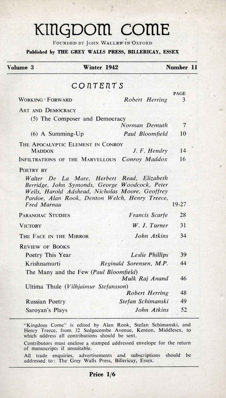Contents Page